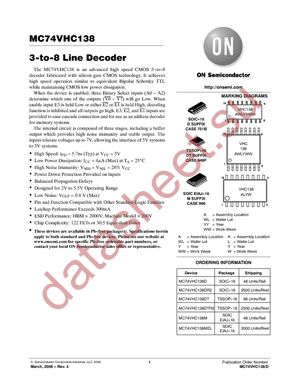 MC74VHC138DR2 datasheet  